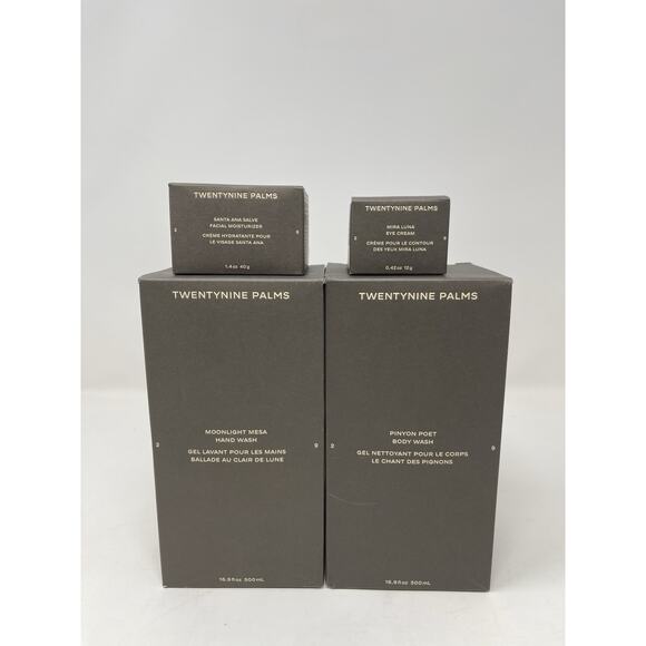 Twentynine Palms Other - Twentynine Palms Hand Wash, Body Wash, Facial Moisturizer, Eye Cream